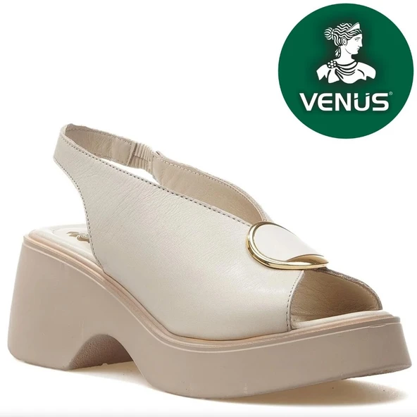 Venüs Hakiki Deri Comfort Ortopedik Kadın Sandalet - 8