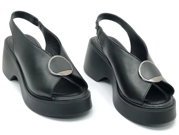 Venüs Hakiki Deri Comfort Ortopedik Kadın Sandalet - Resim 2