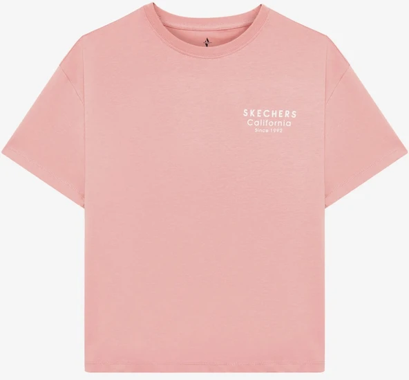Skechers W Loose Fit Graphic Tee T-Shirt S2510134 Kadın Tişört