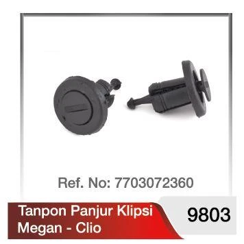 Tampon Motor Kaplama Klipsi Renault MEGANE II CLİO II Scenic 25-ADET 7703072360