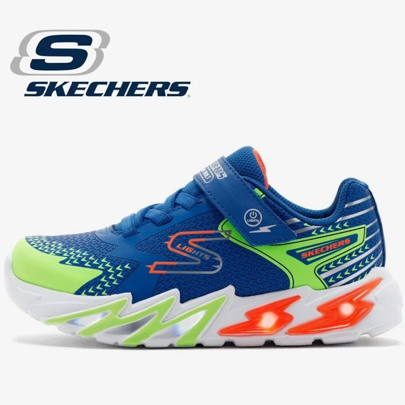 Skechers Flex - Glow Bolt 400138L Ortopedik Işıklı Çocuk Spor Ayakkabı
