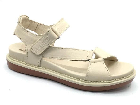 Venüs Sisu Hakiki Deri Comfort Ortopedik Kadın Sandalet - Resim 2