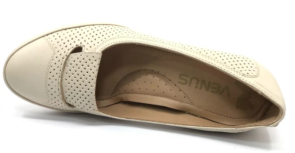 Venüs Apus Hakiki Deri Comfort Ortopedik Kadın Topuklu Ayakkabı - Resim 6