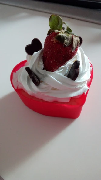 PinkRose Kırmızı 12 Li Mini Silikon Kalp Kek Kalıbı,muffin Kalıbı 12 Adet - 4