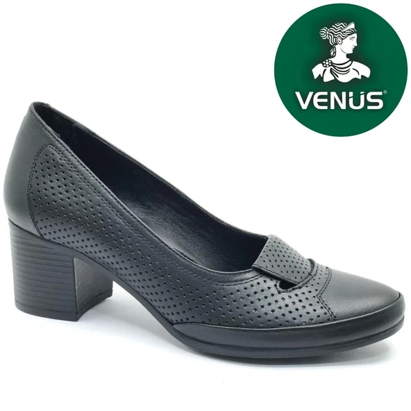 Venüs Apus Hakiki Deri Comfort Ortopedik Kadın Topuklu Ayakkabı - Resim 8