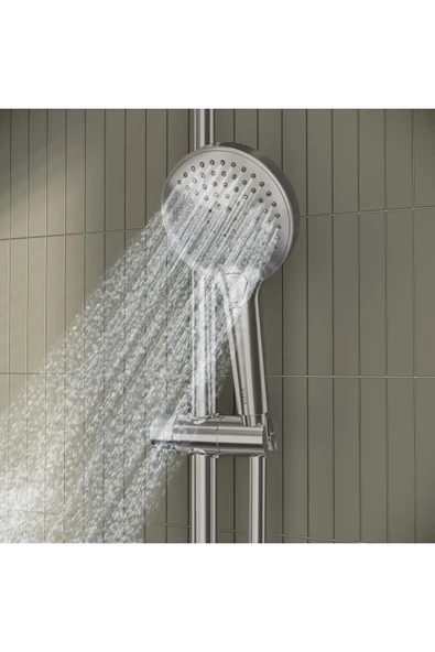 VitrA AquaHeat Bliss 240 A47205 2F Termostatik Duş Sistemi, Krom - 4