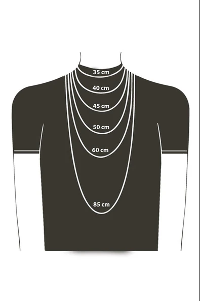 Halter - Dambıl Gümüş Kaplama Düz Zincir Kolye - 5