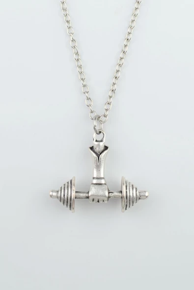 Halter - Dambıl Gümüş Kaplama Düz Zincir Kolye