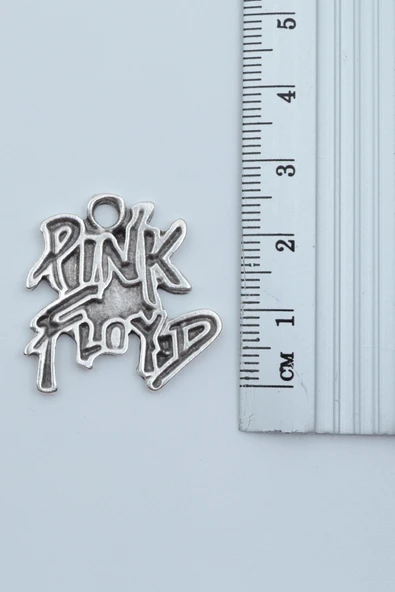 Pink Floyd Gümüş Kaplama Düz Zincir Kolye - Resim 3