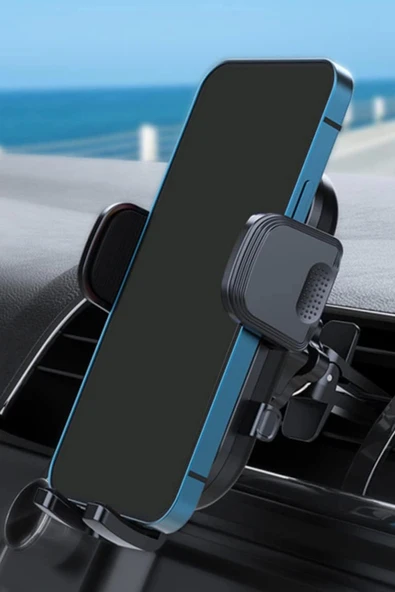 Acl T-120 Klipsli Araç Telefon Tutacağı Klima Peteği Araba Telefon Tutacağı - 2