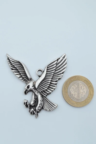 Kartal Gümüş Kaplama Düz Zincir Kolye - 4