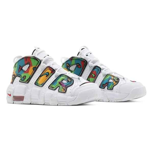 Nike Air More Uptempo Peace Love Swoosh Erkek Sneaker Spor Ayakkabı DM8155-100 - 3