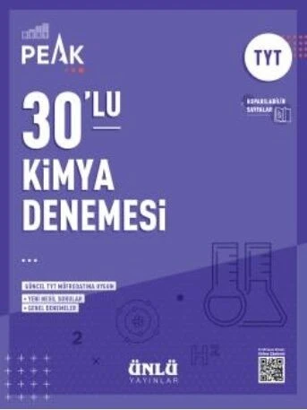 TYT Kimya Best Peak 30 lu Denemesi Ünlü Yayıncılık