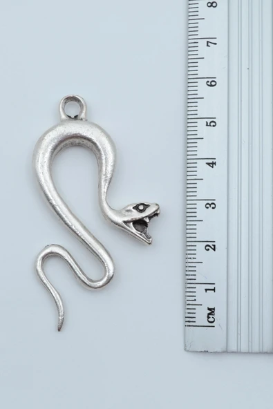 2'li Yılan  - Minimal Göz Gümüş Kaplama Kolye Seti - Resim 10