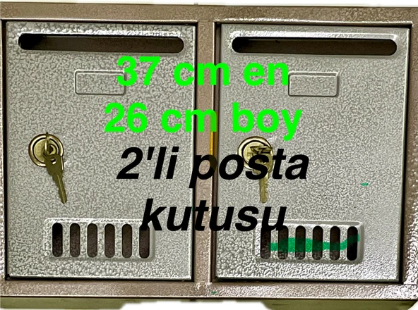 Posta kutusu 2'li metal