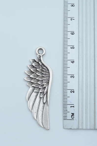 3'lü Triagle Ok Ucu Viking Pusula Büyük Kanat Gümüş Kaplama Kolye Seti - Resim 5