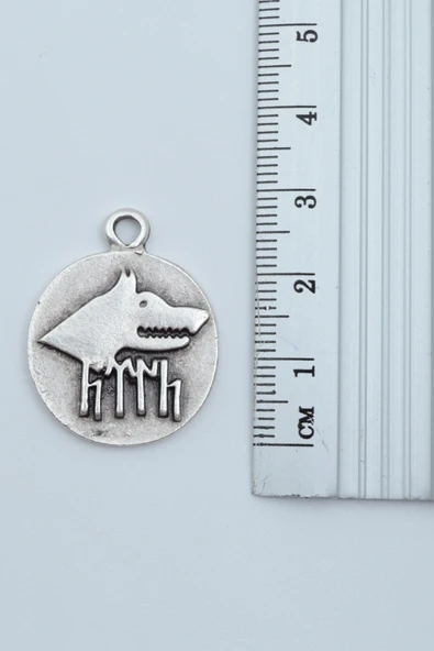 3'lü TenGri Biz Menen - Göktürkçe Türk Gümüş Kaplama Kolye Seti - Resim 4