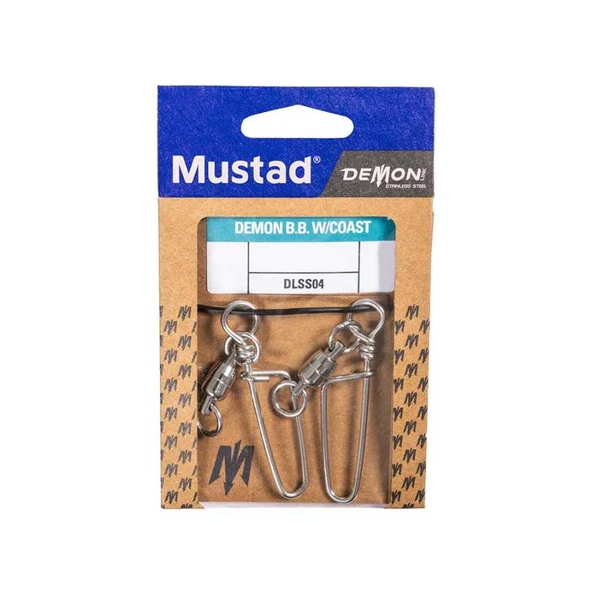 Mustad Demon Bilyalı Klipsli Fırdöndü DLSS004 Standart NO:8 - 2Lİ - 2