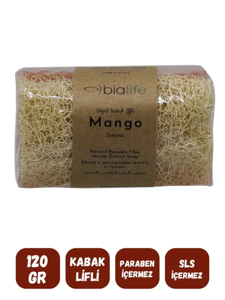 Kabak Lifli MANGO Özlü Doğal Sabun (120 Gr) - Bialife - 2