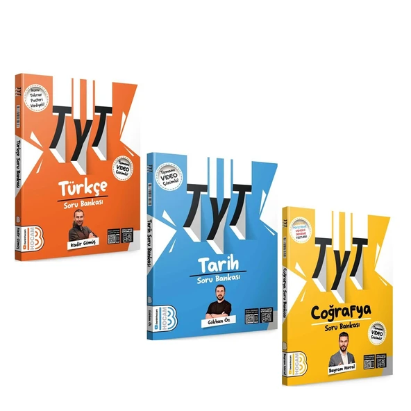 Benim Hocam TYT Türkçe Tarih ve Coğrafya Soru Bankası Seti 3 Kitap