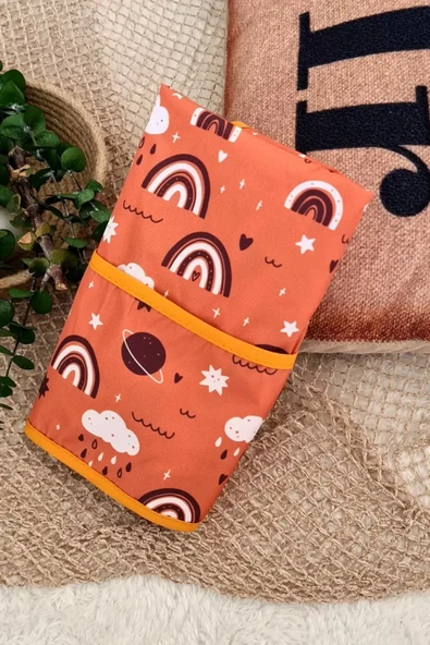 Eterelle Rainbow Desenli Sıvı Geçirmez Unisex Aktivite Ve Mama Önlüğü 6-24 Ay - 4
