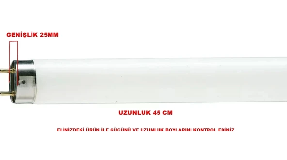 ŞAVK F15 T8 15w Sinek Ampulü Floresan Lamba (Mavi Işık) - 2