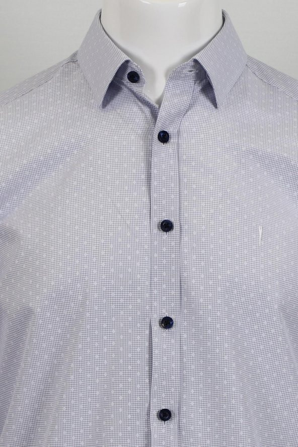 Uzun Kol Regular Fit Desenli Gömlek - 4