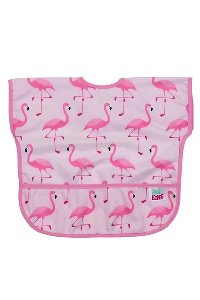 Eterelle Pembe Flamingo Kolsuz Sıvı Geçirmez Aktivite Ve Mama Önlüğü 6-24 Ay