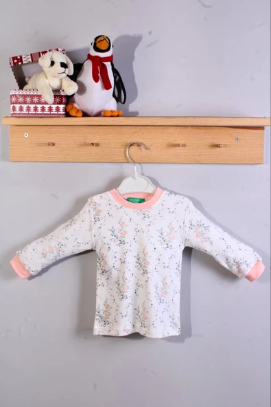 Eterelle Çiçek Desenli Kız Bebek Eşofman Takımı %100 Pamuk