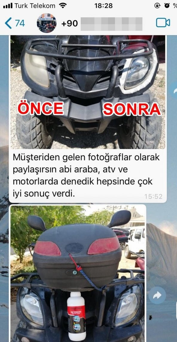 KRAFTECH BUHARLI FAR TEMİZLEME FAR PARLATMA SETİ - Resim 2