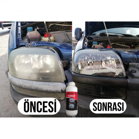 KRAFTECH Araba Buharlı Far Temizleme Far Parlatma Sıvısı - 2