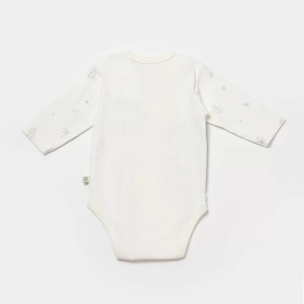 Eterella Koala Jungle Uzun Kol Bebek Body  Gri - Resim 2