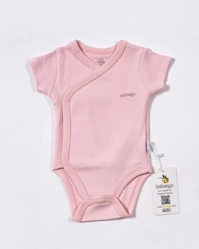 Eterella Basic Kravuze Kısa Kol Body Pembe