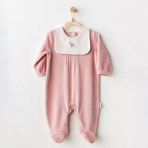 Eterella Puppy Gazelle Kadife Bebe Tulum Pink
