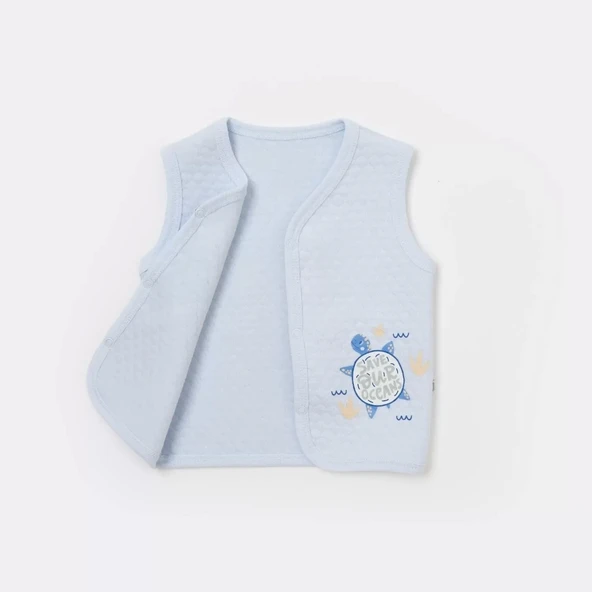Eterelle Oceans Kapitone Yelek  Mavi - 2