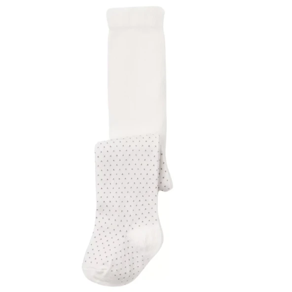 Eterelle Klasik Puanlı Külotlu Çorap  Ekru ürün görseli 1