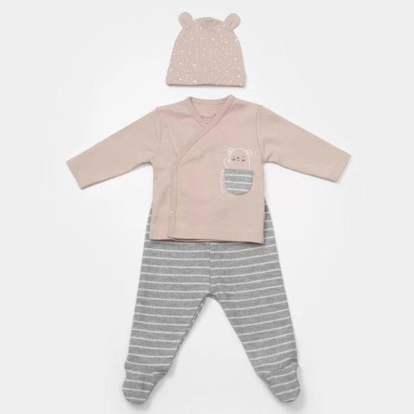 Eterelle Adventure Bear 3'lü Set  Latte Grimelanj