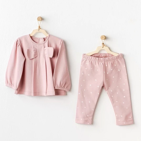 Eterella 5053 Puppy Gazelle 2'li Bebe Takım Pink