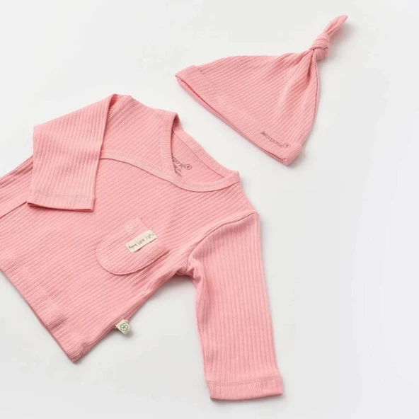Eterelle Soft Modal 3'lü Zıbın Set  Pembe - 2