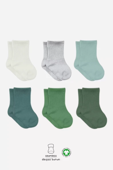 Eterelle Mix Penye Soket Çorap 6'lı Bs10101m Nil