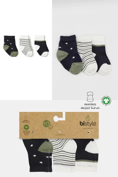 Eterelle 3'lü Penye Erkek Soket Çorap Bs10111 Antrasit - Resim 5