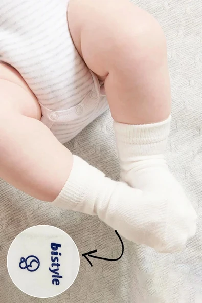 Eterelle Puanlı Kaymaz Penye Soket Çorap 3'lü Bs10108 İndigo - Resim 4