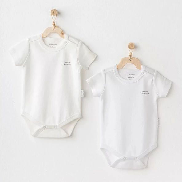 Eterella Short Sleeve 2'li Basic Body Ekru