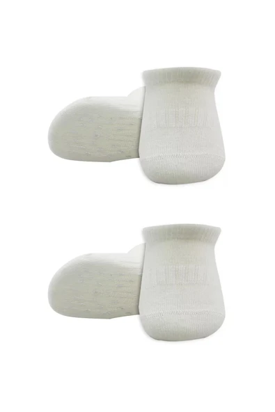 Eterelle 2'li Sneakers Kaymaz Basic Penye Çorap Bs20103 Ekru Ekru - Resim 2