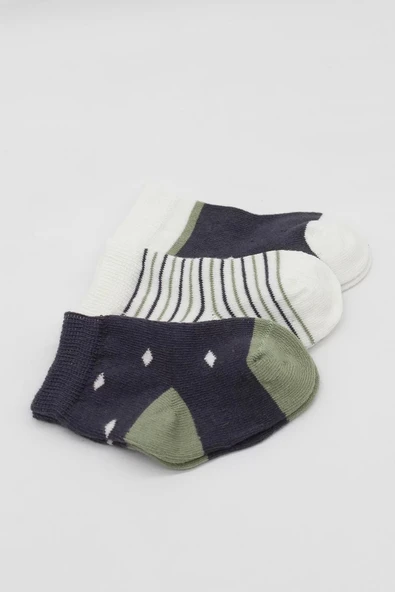 Eterelle 3'lü Penye Erkek Soket Çorap Bs10111 Antrasit - Resim 4