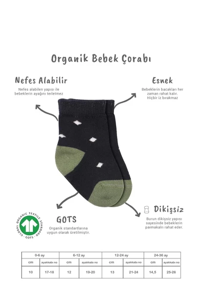 Eterelle 3'lü Penye Erkek Soket Çorap Bs10111 Antrasit - Resim 6