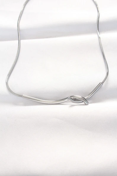 HEYF 316L Çelik Silver Renk Kolye ürün görseli 1