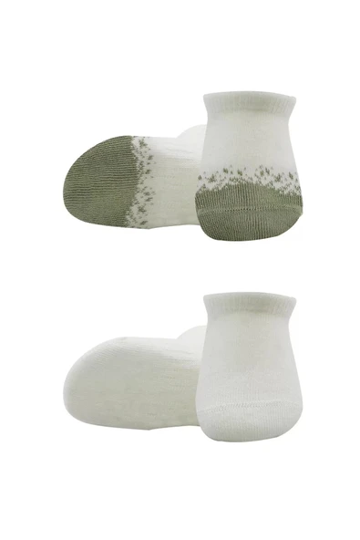 Eterelle 2'li Penye Sneakers Çorap Bs20105 Nil Ekru - Resim 2