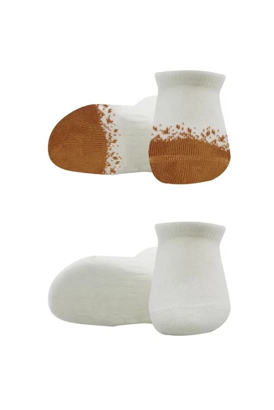 Eterelle 2'li Penye Sneakers Çorap Bs20105 Ekru Hardal - 2