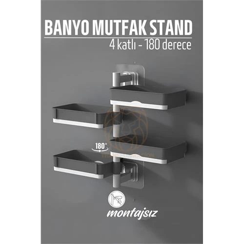 4 Katlı Banyo Organizer Stand